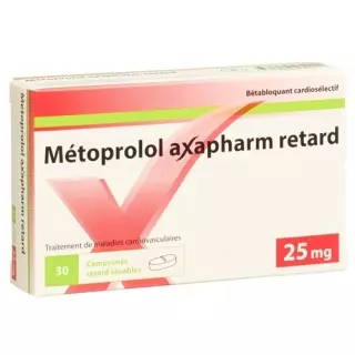 Метопролол Аксафарм Рет таблетки 25 мг 100 шт