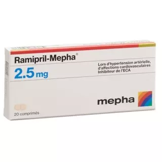 Рамиприл Мефа 2,5 мг 20 таблеток