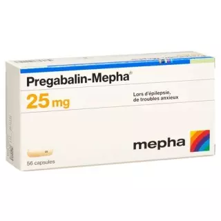 Прегабалін-Мефа капсули 25 мг 56 шт
