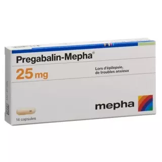 Прегабалін-Мефа капсули 25 мг 14 шт