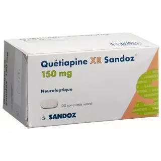 Кветіапін XR Sandoz Ret таблетки 150 мг 100 шт