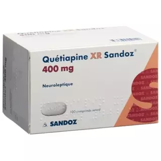Кветіапін XR Sandoz Ret таблетки 400 мг 100 шт