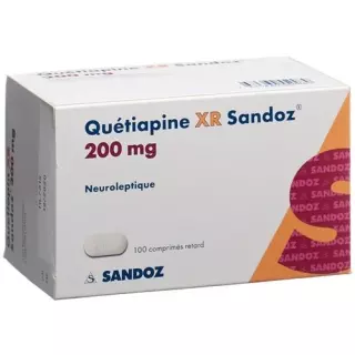 Кветіапін XR Sandoz Ret таблетки 200 мг 100 шт