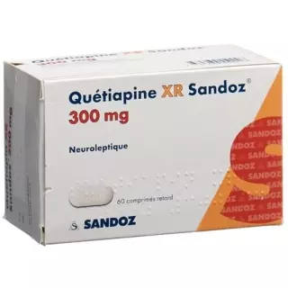 Кветіапін XR Sandoz Ret таблетки 300 мг 60 шт