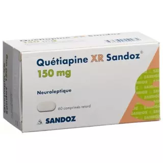 Кветіапін XR Sandoz Ret таблетки 150 мг 60 шт