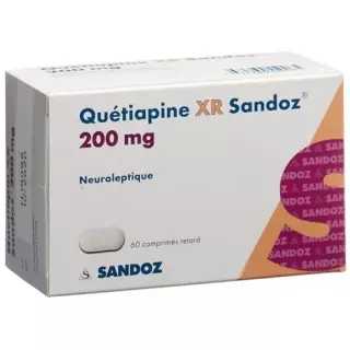 Кветіапін XR Sandoz Ret таблетки 200 мг 60 шт