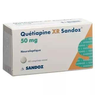 Кветіапін XR Sandoz Ret таблетки 50 мг 60 шт
