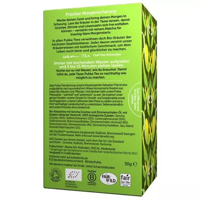 Pukka Clean Matcha Green Tea Organic Bag 20 шт Pukka Clean Matcha Green Tea Organic Bag 20 шт