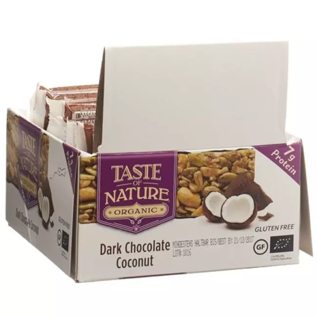 Протеїновий батончик Taste of Nature Coconut 16 x 40 г