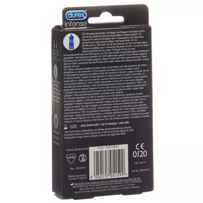 Durex Intense Orgasmic Praservativ 10 штук Durex Intense Orgasmic Praservativ 10 штук