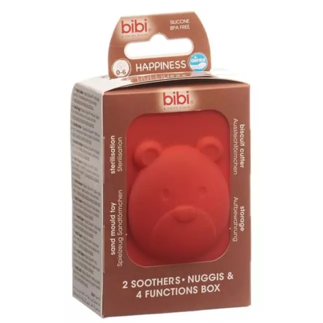 bibi Nuggi Happiness Dental Silicone 0-6 Ring Mum/Dad Duo Premium bibi Nuggi Happiness Dental Silicone 0-6 Ring Mum/Dad Duo Premium