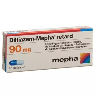Ділтіазем Мефа Ретард 90 мг 20 оптикапсул