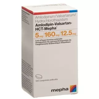 Amlodipine-Valsartan-HCT-Mepha Filmtabl 5мг/160мг/12,5мг 100 шт.