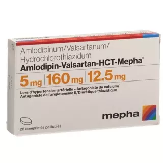 Amlodipine-Valsartan-HCT-Mepha Filmtabl 5мг/160мг/12,5мг 28 шт.
