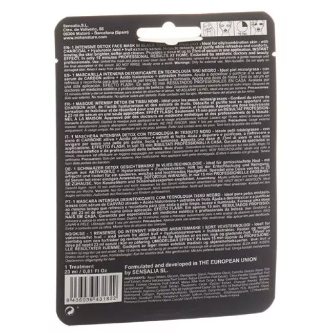 Iroha Detox Tissue Face Mask Iroha Detox Tissue Face Mask