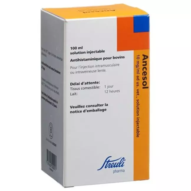 ANCESOL INJ 10MG/ML AD US VET. ANCESOL INJ 10MG/ML AD US VET.