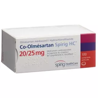 КО-ОЛМЕСАРТАН Spirig HC плівка таблетки 20/25 мг