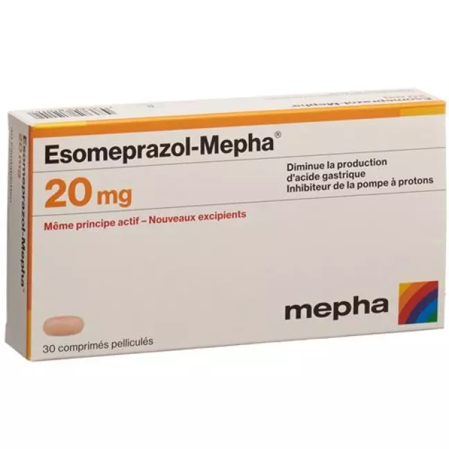 ЕЗОМЕПРАЗОЛ МЕФА ФІЛЬМТАБЛ 20 МГ 30 ШТ