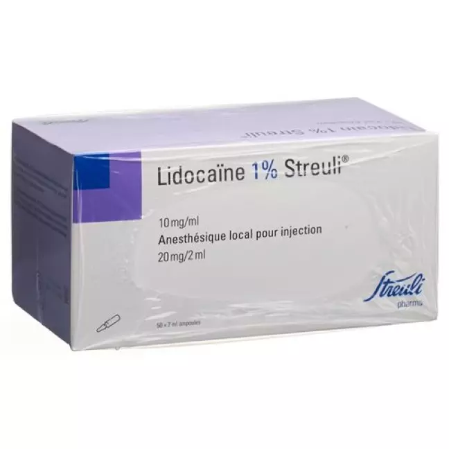 Lidocaine Streuli 1% Inj Lös 20 mg/2ml (ампули) 50 Amp 2 ml Lidocaine Streuli 1% Inj Lös 20 mg/2ml (ампули) 50 Amp 2 ml