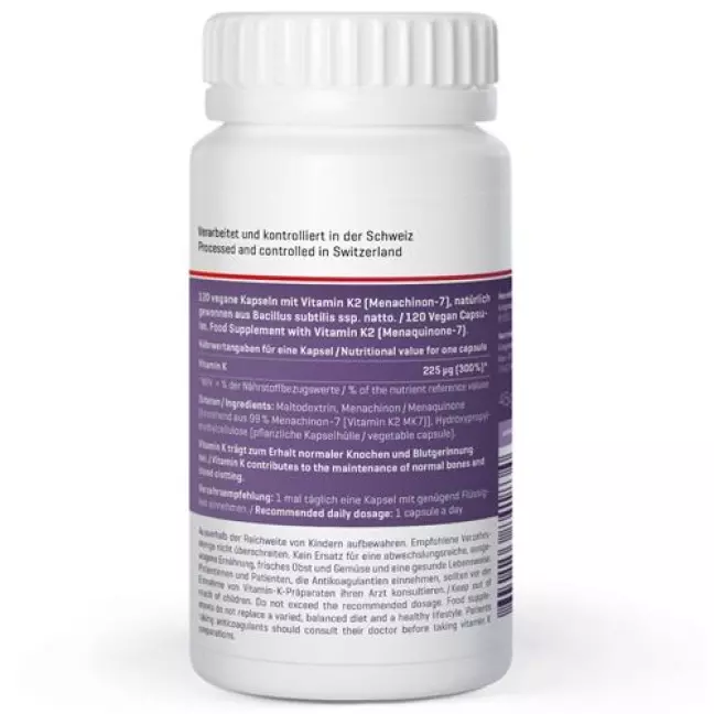 Kingnature Vitamin K2 Vida Капсули 225 мкг DS 120 шт