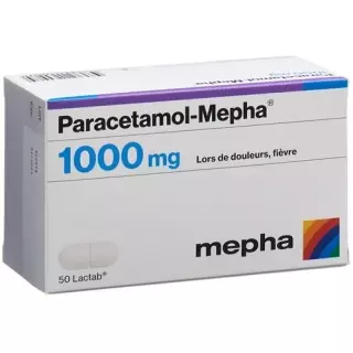 Парацетамол-Мефа Лактаб 1000 мг 50 шт
