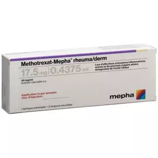Метотрексат Мефа Ревма/Дерм 17,5 мг / 0,4375 мл 1 предварительно заполненный шприц 0,4375 мл