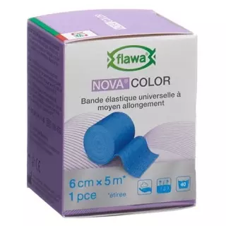Ідеальний бинт Flawa Nova Color 6смx5м синій