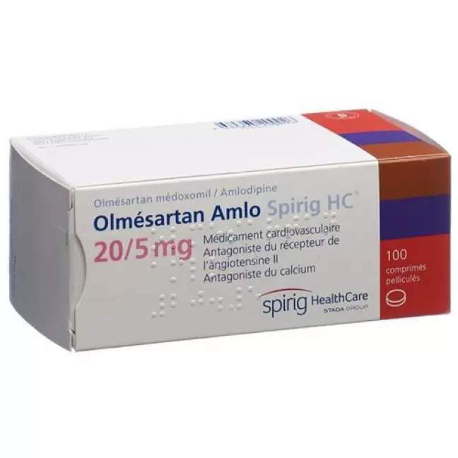 Olmesartan Amlo Spirig HC Filmtable 20мг/5мг 100 шт Olmesartan Amlo Spirig HC Filmtable 20мг/5мг 100 шт