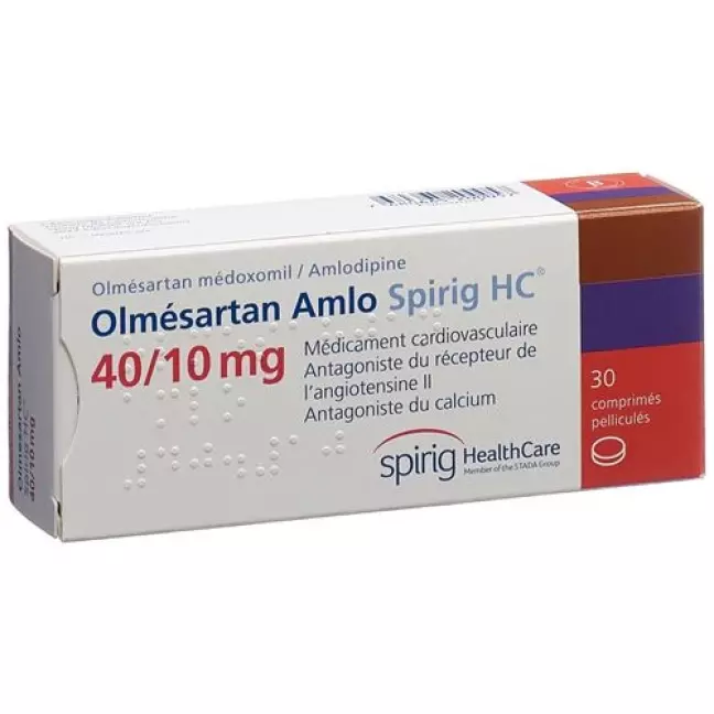 Olmesartan Amlo Spirig HC Filmtable 40мг/10мг 100 шт Olmesartan Amlo Spirig HC Filmtable 40мг/10мг 100 шт
