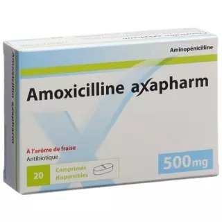 Амоксицилін Аксафарм Дисп таблетки 500 мг 20 шт
