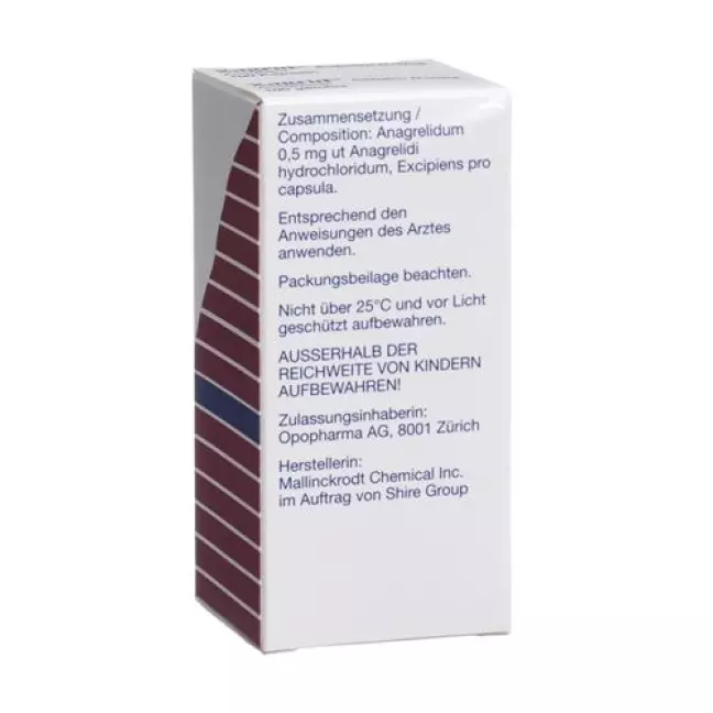 Xagrid 0.5 mg 100 Kaps Xagrid 0.5 mg 100 Kaps
