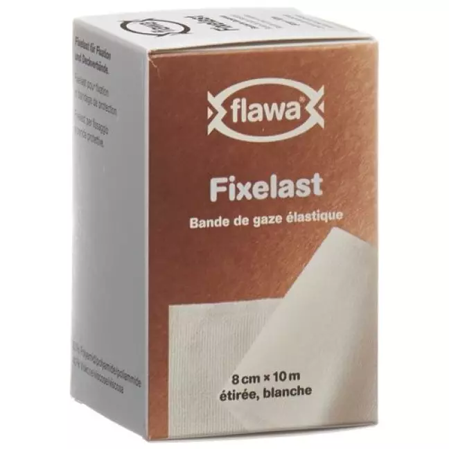 Пов'язка марлева FLAWA FIXELAST 10мx8см біла коробка Пов'язка марлева FLAWA FIXELAST 10мx8см біла коробка