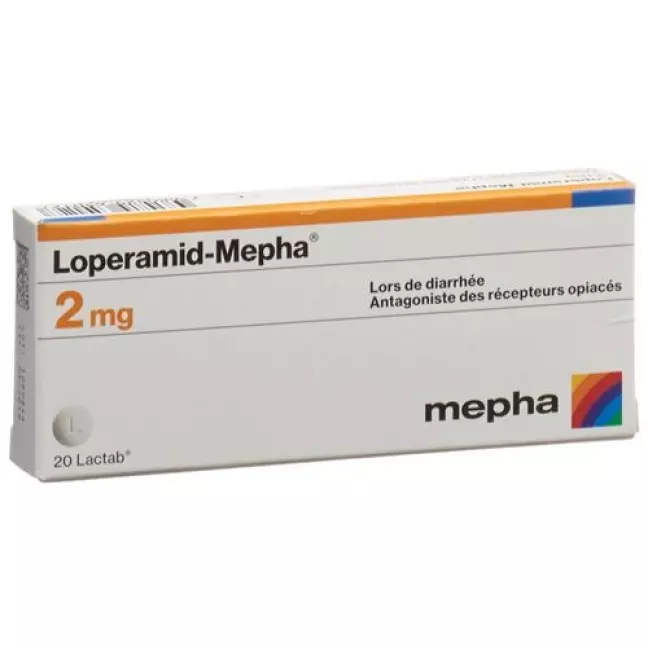 Лоперамід-Мефа Лактаб 2 мг 60 шт Лоперамід-Мефа Лактаб 2 мг 60 шт