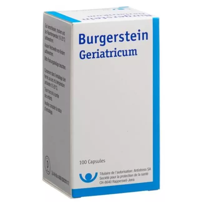 Геріатричні капсули Burgerstein 100 шт Геріатричні капсули Burgerstein 100 шт