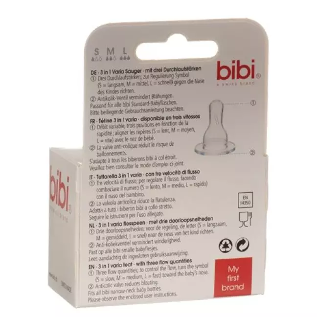 Bibi Sauger Varia Ab для 5-месячных Duo 2 штуки
