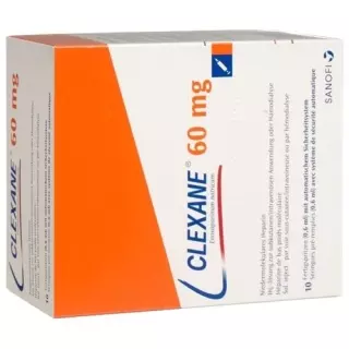 Clexane Inj Lös 60 мг/0,6 мл 10 Fertspr 0,6 мл