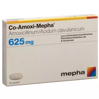 Ко-Амокси Мефа 625 мг 20 таблеток покрытых оболочкой