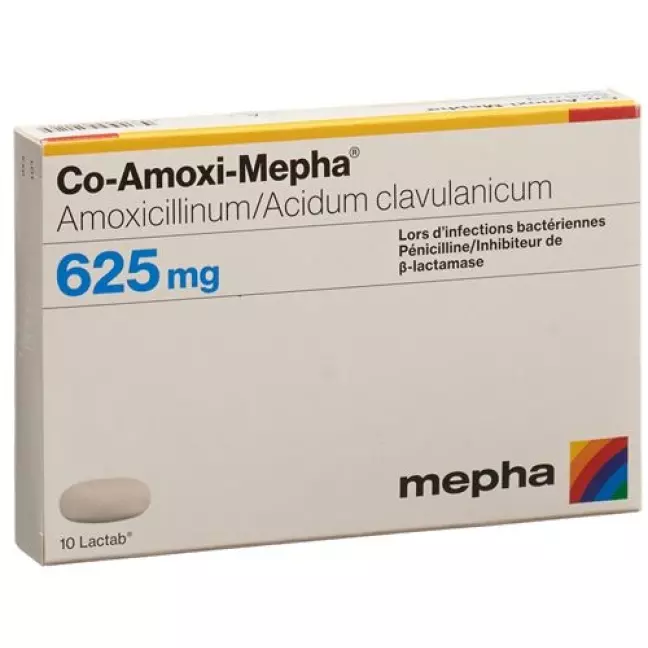 Ко-Амокси Мефа 625 мг 20 таблеток покрытых оболочкой