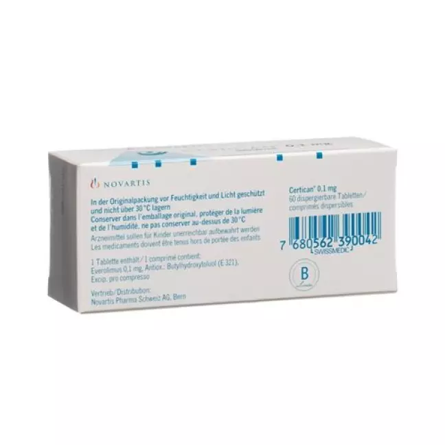 Certican 0.1 mg 6 X 10 tablets Certican 0.1 mg 6 X 10 tablets