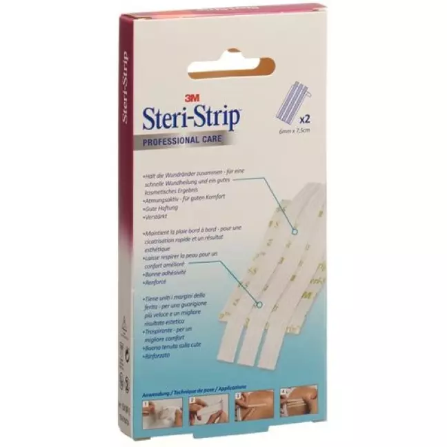 3M Steri Strip 6x75 мм білий армований 2 х 3 шт