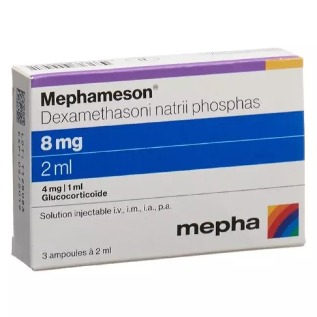 Mephameson Inj Lös 8 мг/2 мл 3 амп. 2 мл Mephameson Inj Lös 8 мг/2 мл 3 амп. 2 мл