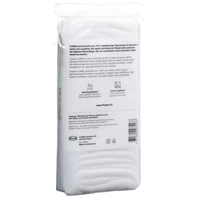 Flawa Premium Hydrophile Verbandw 100% Baumw 100г Flawa Premium Hydrophile Verbandw 100% Baumw 100г