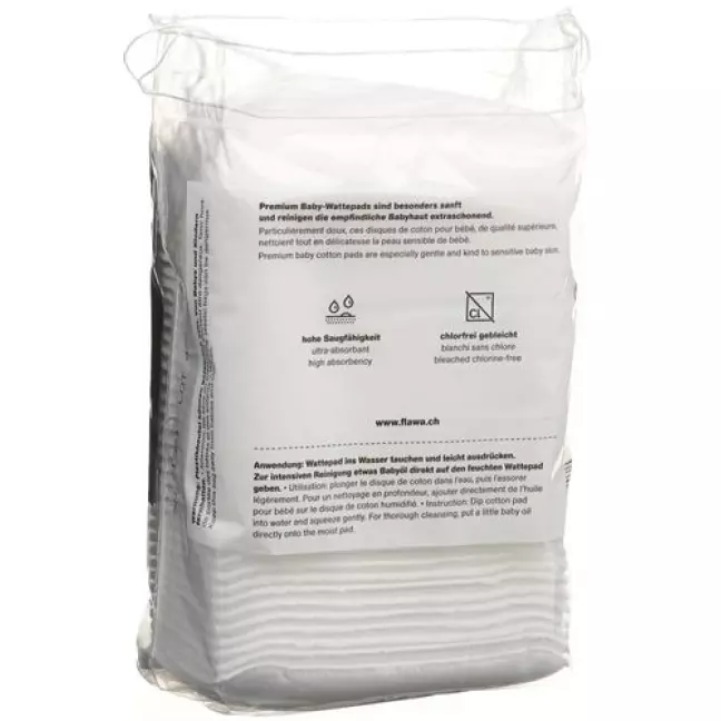 Ватні диски Flawa Premium Baby 90x110 мм 40 шт