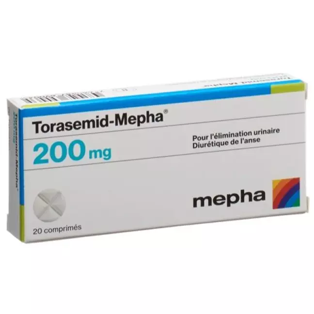 Торасемід-Мефа таблетки 200 мг 20 шт Торасемід-Мефа таблетки 200 мг 20 шт