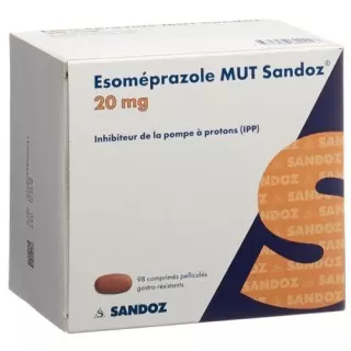 Езомепразол MUT Sandoz Filmtable 20 мг 98 шт