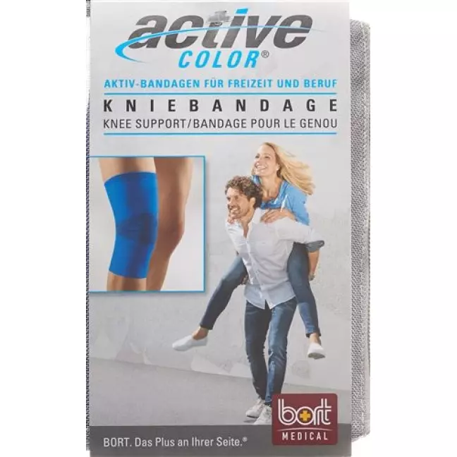 Наколінник Bort ActiveColor L +37см синій