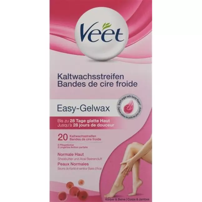 Veet Kaltwachsstreifen Beine/Korper Neu 10x 2 штуки