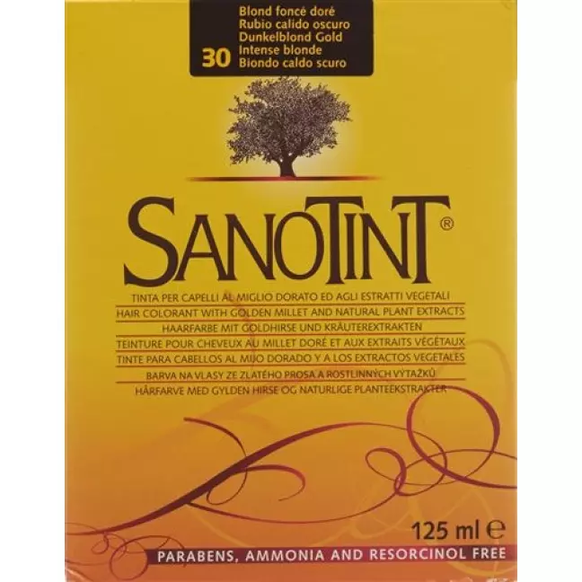 Фарба для волосся Sanotint 30 темно-русявий золотий