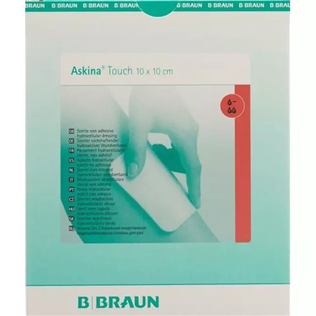 Пінна пов&#39;язка для ран Askina Touch 10х10см 10шт
