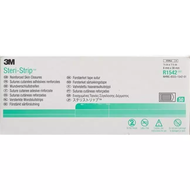 3M Steri Strip 6х38мм біла армована 50х6 шт 3M Steri Strip 6х38мм біла армована 50х6 шт